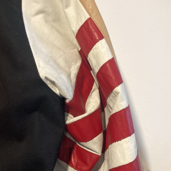 Jeff Hamilton San Francisco 49ers leather trim jacket XL - Picture 8 of 16
